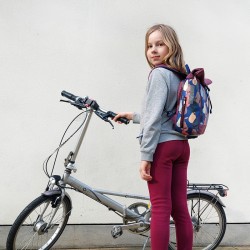 Kleine KOMBI Fahrradtasche / Rucksack 20 - 26’’ Peras blau