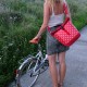 Kleine Fahrradtasche 20 - 26’’ Lunares rot