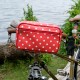 Lenkertasche mit Klickfix Lunares rot
