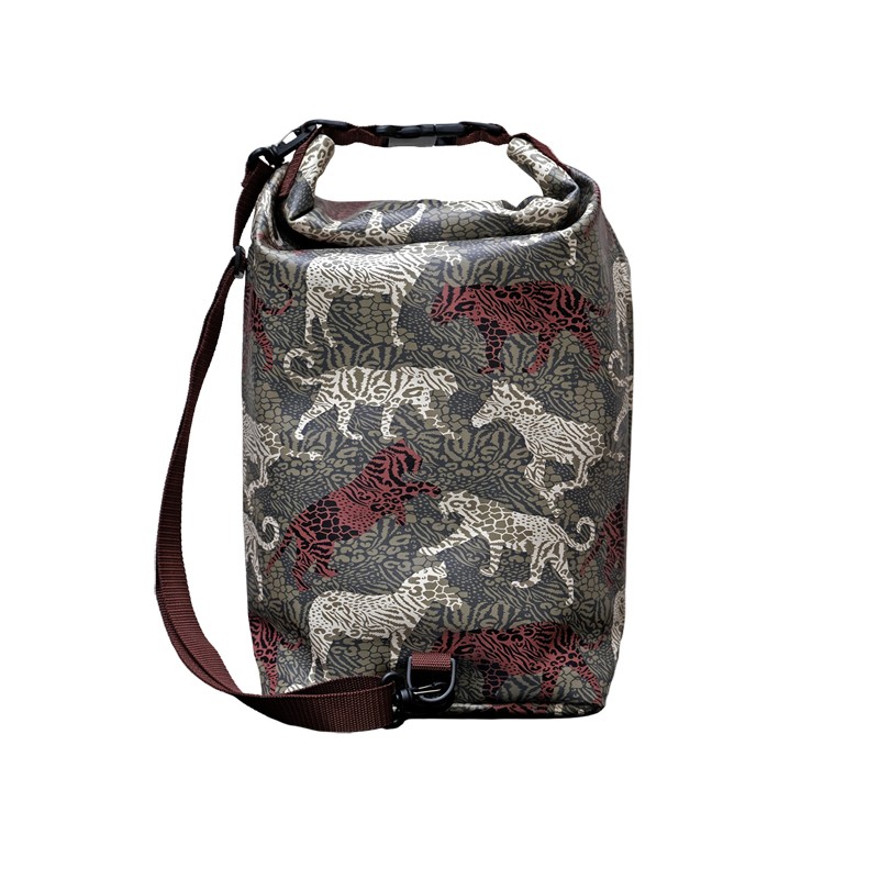 Wasserdichter Rucksack Damen Animals mit Rollverschluss und Schultergurt