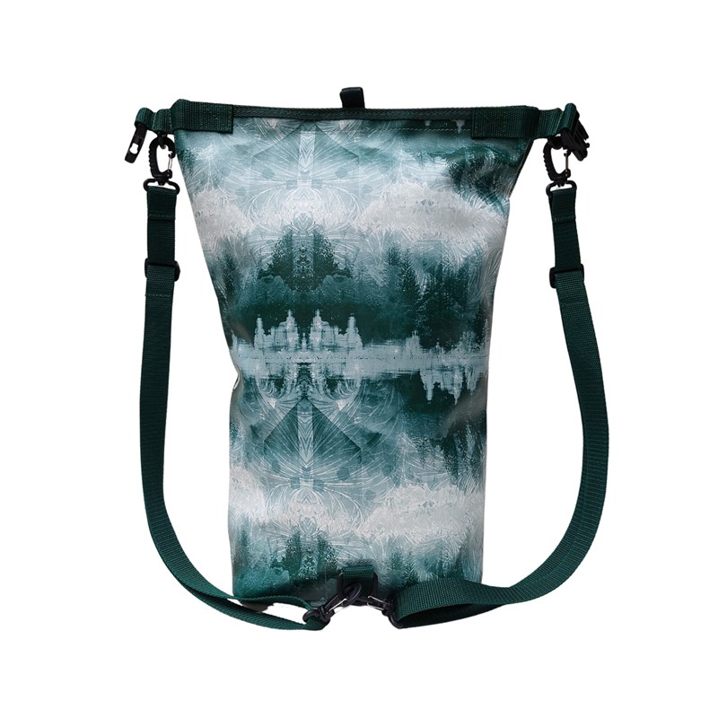 Rückseite des Ikuri Drybags Pinos mit verstellbaren Gurten