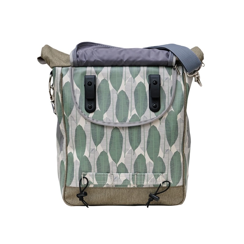 Rückseite der Fahrradtasche Banana Leaf mit Gepäckträgerhaken