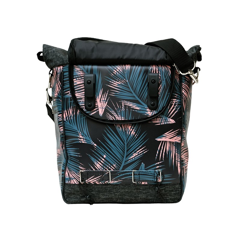 Rückseite der Fahrradtasche Retro Palma mit Gepäckträgerhaken