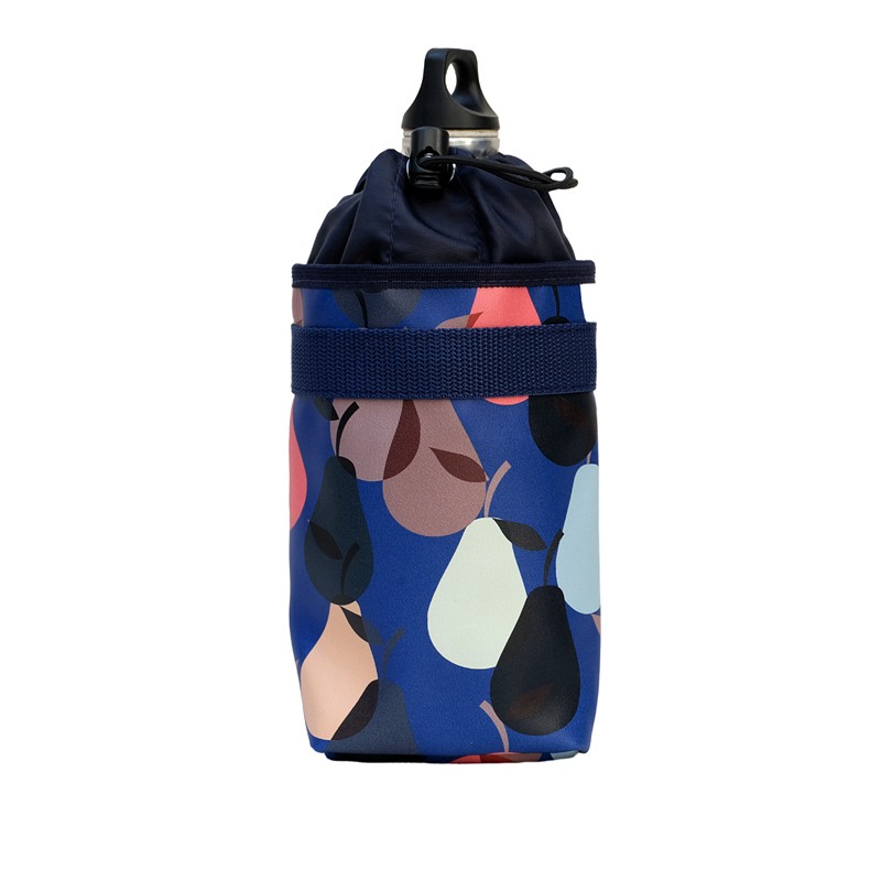 Snackbag Peras blau als Flaschenhalter mit Trinkflasche