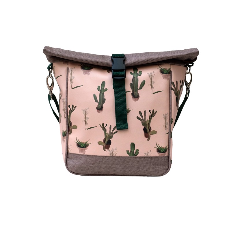 Kleine Fahrradtasche Gepäckträger Cactus – Vorderansicht