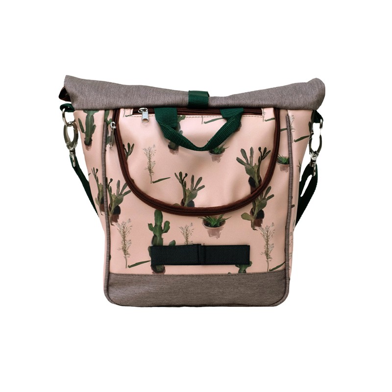 Kleine Fahrradtasche Cactus aus Plane – Seitenansicht