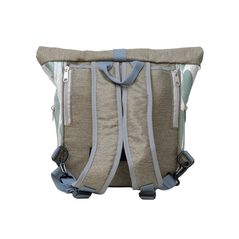 Rückseite des kleinen Rucksacks Banana Leaf mit Schultergurten