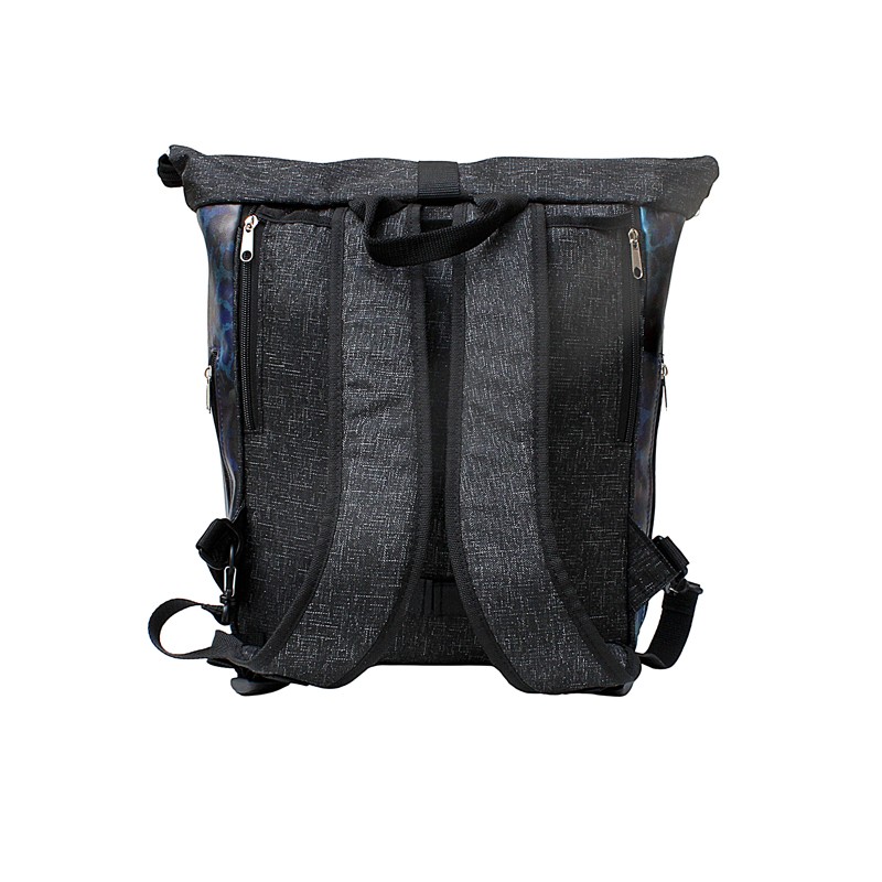 Rückseite des Damen-Fahrradrucksacks Pantera mit Rucksackgurten