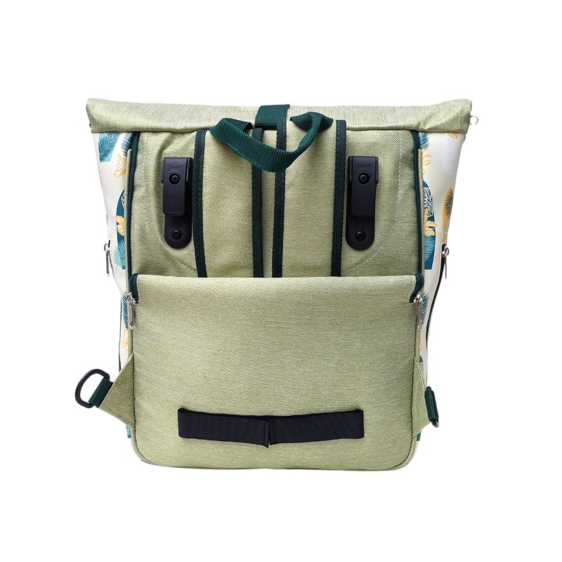 Rückseite des Fahrradrucksacks Surf mit Befestigung für den Gepäckträger