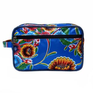 Kulturtasche Dulce flor blau