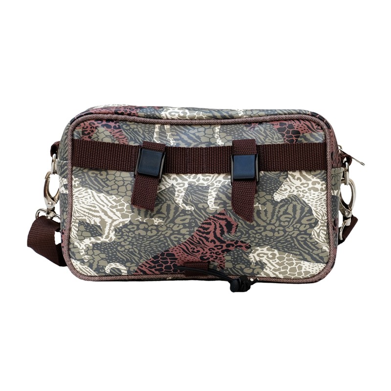 Rückseite der Lenkertasche Animals mit Schnallen für den Lenker