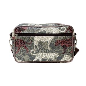 Lenkertasche Animals von Ikuri mit Leoparden-Print, Vorderansicht