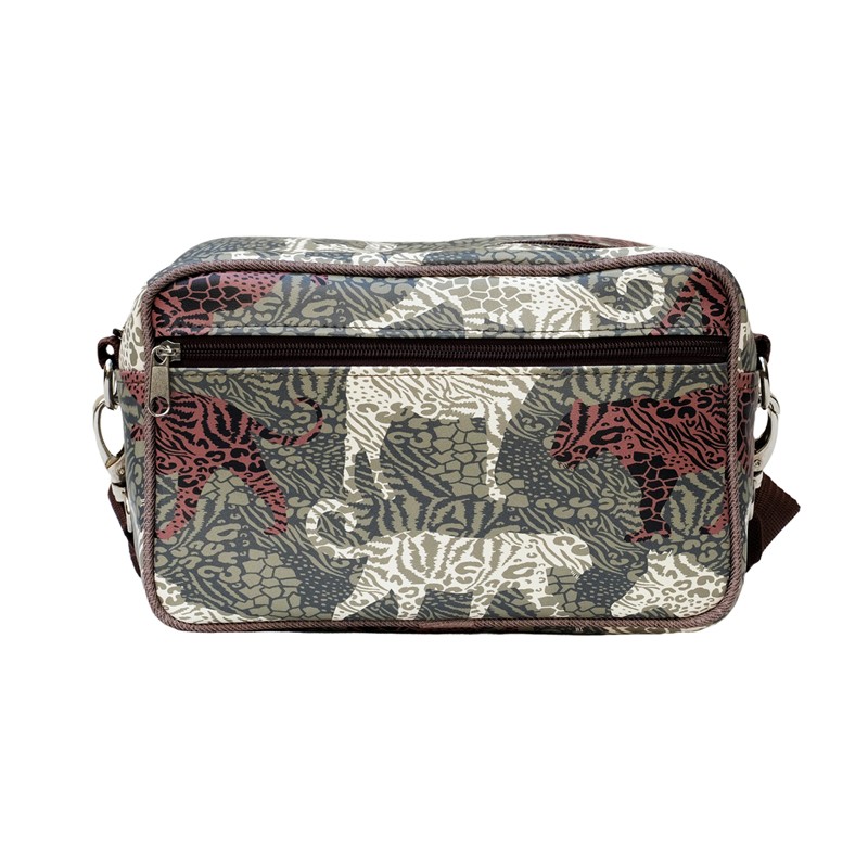 Lenkertasche Animals von Ikuri mit Leoparden-Print, Vorderansicht