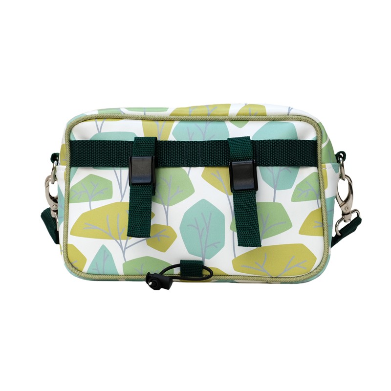 Rückseite der Lenkertasche Bosque mit Schnallen für den Lenker