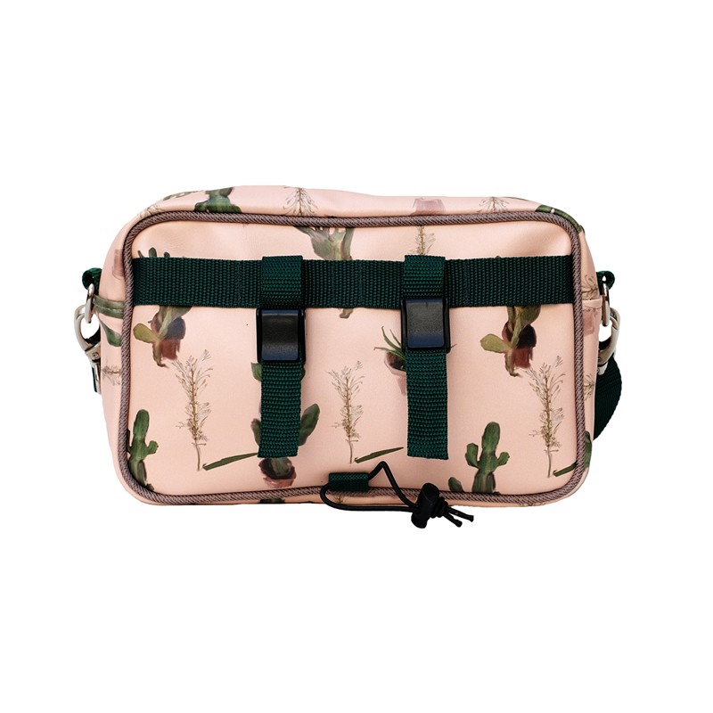 Rückseite der Lenkertasche Cactus mit Schnallen für den Lenker