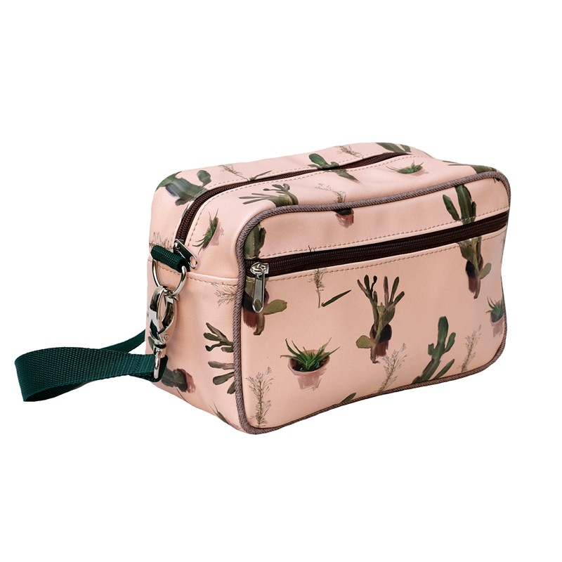 Lenkerhandtasche Cactus mit Schultergurt, Seitenansicht