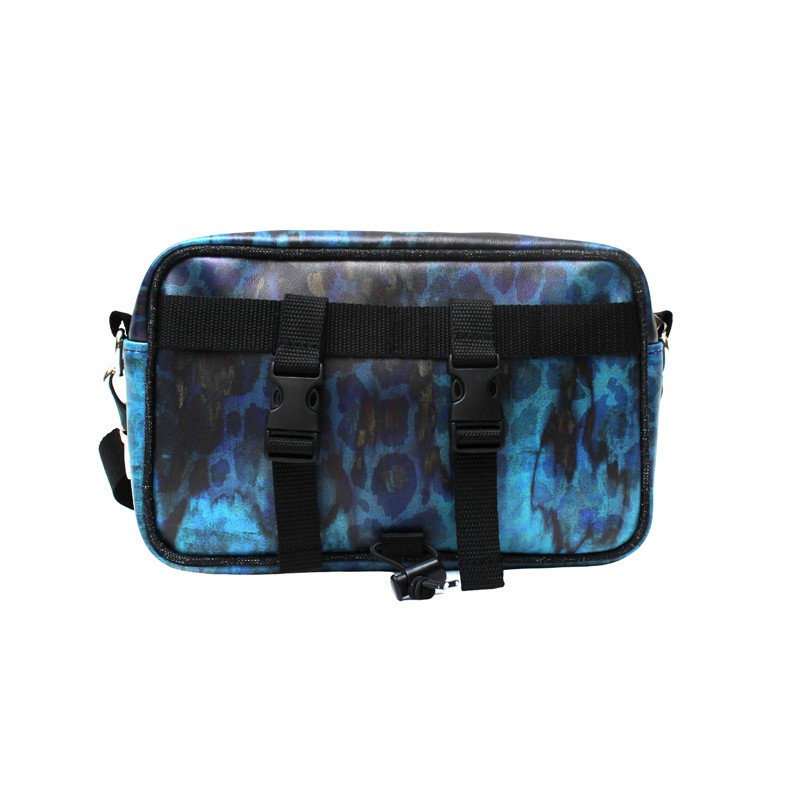 Rückseite der Lenkertasche Pantera mit Schnallen für den Lenker