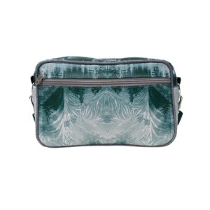 Lenkertasche Pinos von Ikuri mit Wald-Motiv, Vorderansicht