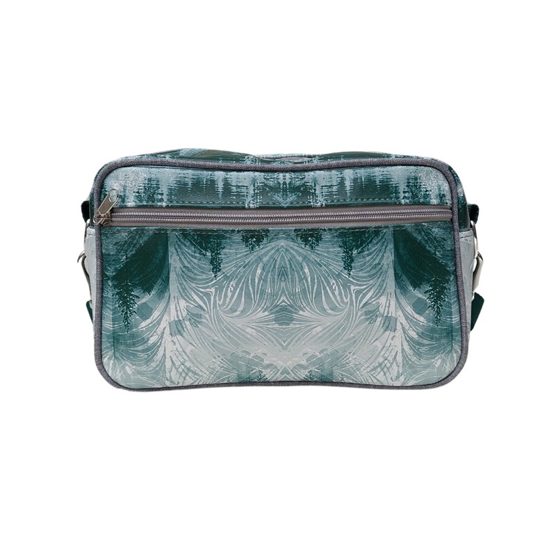 Lenkertasche Pinos von Ikuri mit Wald-Motiv, Vorderansicht
