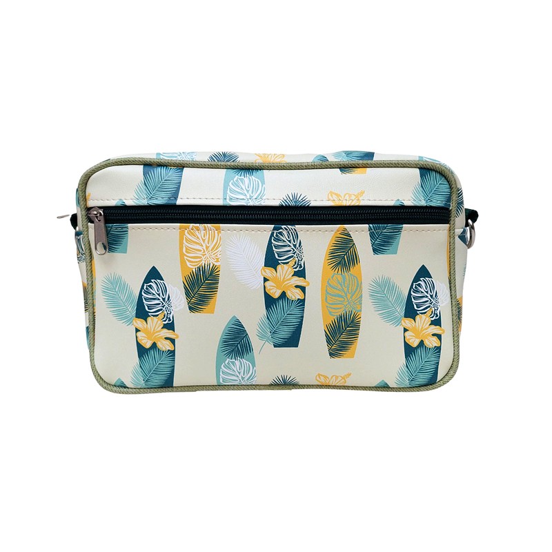 Lenkertasche Surf von Ikuri mit Surfboard-Print, Vorderansicht