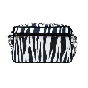 Lenkertasche Zebra von Ikuri im Zebramuster, Vorderansicht