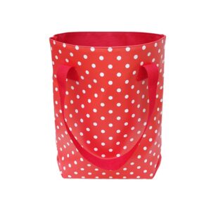 Shopper Lunares rot mit Punkten – Vorderansicht