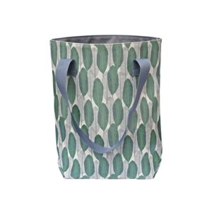 Shopper Tasche Damen Banana Leaf von Ikuri mit Blättern in Grün, Vorderansicht