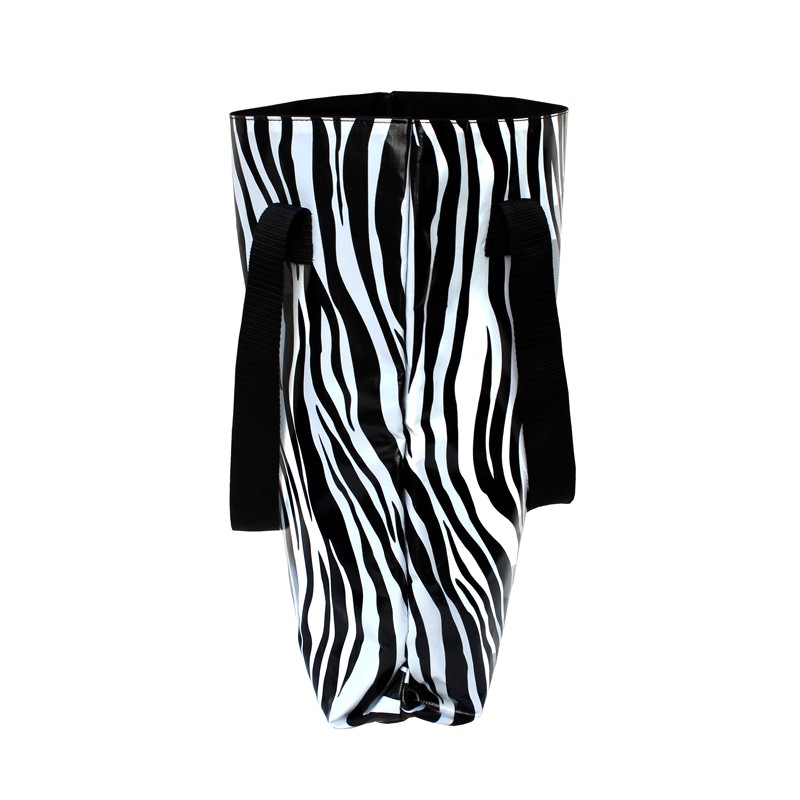 Shopper Zebra aus Plane – Seitenansicht